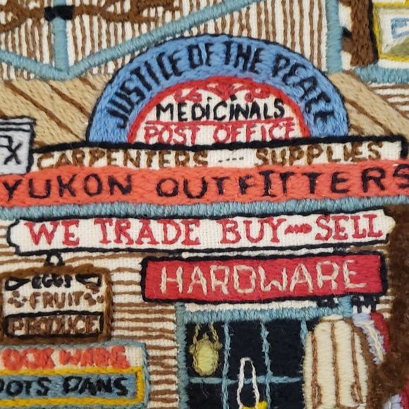 Timberline Jacks Trading Post Embroidered Tapestry 20x16 in General Store Decor - Picture 10 of 15